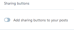sharing button