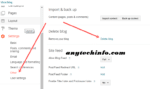 delete blogspot blog in hindi