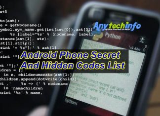 Android Phone Secret And Hidden Codes List Android Phone