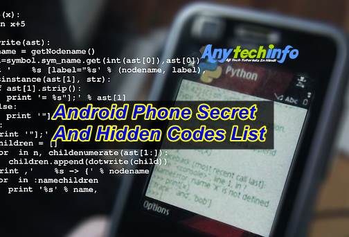 Android Phone Secret And Hidden Codes