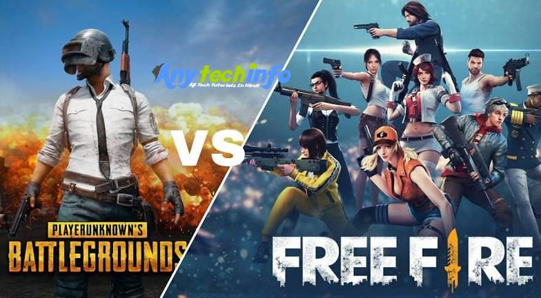 Free Fire vs PUBG in Hindi - फ्रीफायर और पब्जी में से कौनसा गेम ज्यादा बेहतर हैं ? Difference Between Pubg vs Free Fire or Free Fire vs Pubg in Hindi । 1 Pubg vs Free Fire