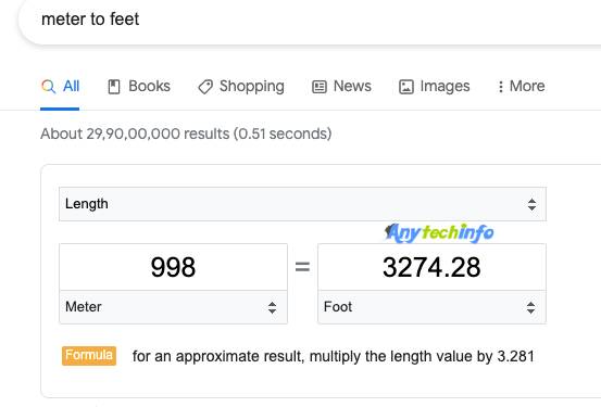 1 Metre Mein Kitne Foot Hote Hain